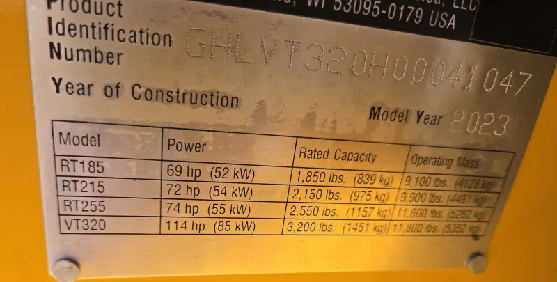 2023 Gehl VT320 photo 76