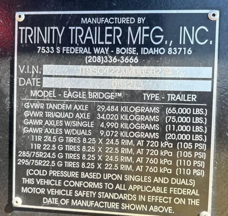 2021 Trinity Trailers photo 55